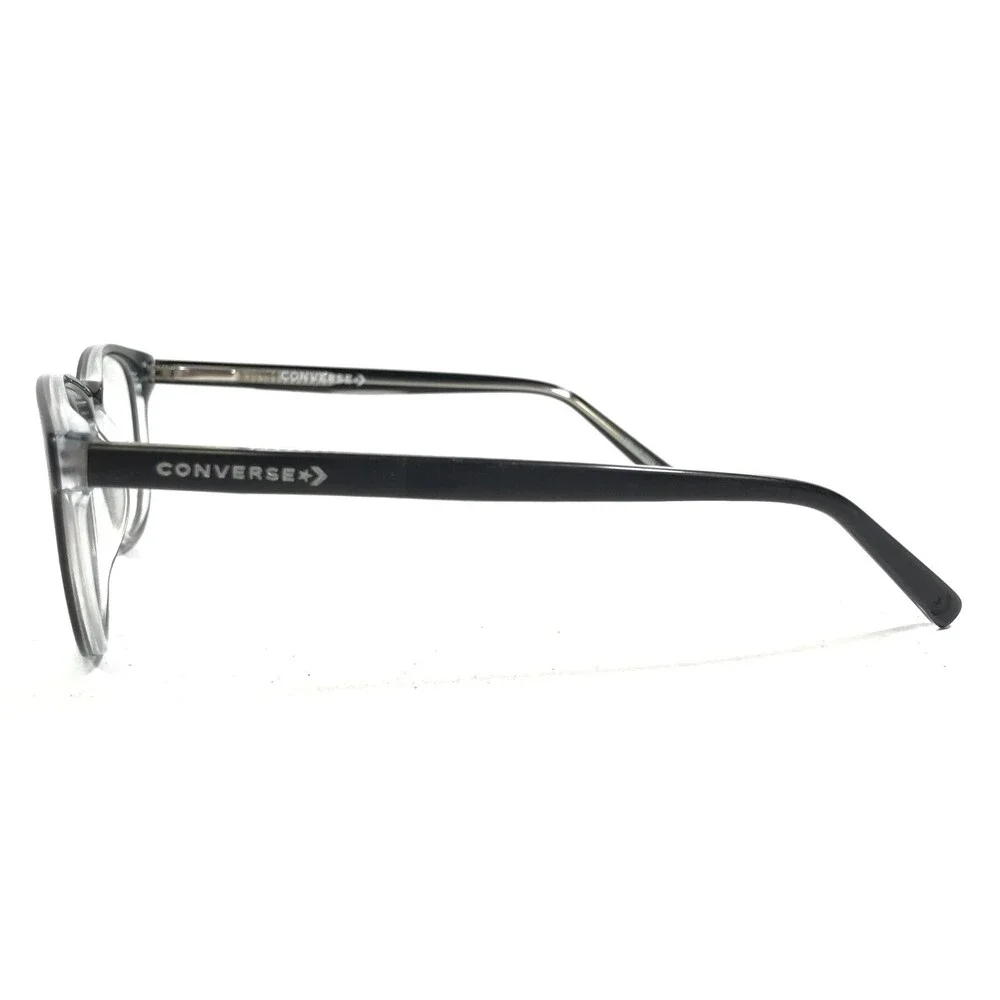 Converse Kids Eyeglasses Frames K305 BLACK/CRYSTAL Clear Black Round 47-19-135